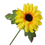 Factory Direct Craft Artificial Sunflower Floral Picks with Fuzzy Brown Cen Sunflower