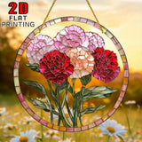 8x8 Carnation Flower Light Catcher Mothers Day Graduation Gift Carnation