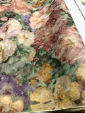 ROMANTIC GARDEN FLORAL UPHOLSTERY FABRIC : 140cm WIDE  : $8.00 P/M : #HY-1 Flowering Plants