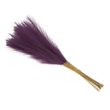 Faux Pampas Grass Fake Pampas Grass Decor, 21"/55cm / Dark Purple / 20 Pcs Pampas Grass