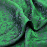 1 Yard X 1.14 meter Silk Viscose Dress Material Ethnic Floral Silk Satin Crepe Flowering Plants