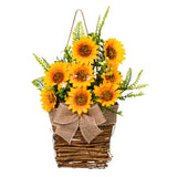 Porch Sunflower Garland Sunflower Wreath DŽcor Artificial Sunflower Wall Decor Sunflower
