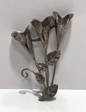 Vintage 925 Sterling Silver Large Calla Lily Flower Brooch Lily