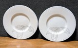 (2) VTG Block Spal Watercolors HYDRANGEA by M.L.Goertzen Bread Plates: ¯6", 1982 Hydrangea