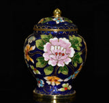 Copper body handmade cloisonn Ž, cloisonn Ž, peony flower, Jiang Jun jar Peony