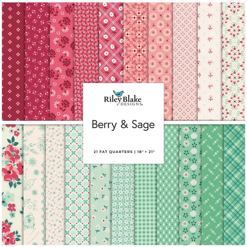 Berry & Sage By Lori Holt For Riley Blake 5Ó Stacker Flowering Plants