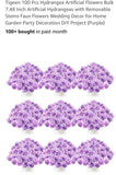 Tigeen 100 Pcs Hydrangea Artificial Flowers Bulk 7.48 Inch Hydrangeas #1037 Hydrangea
