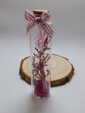 Handmade Dried Flower Glass Bottle Romantic Gift Cute Aesthetic Decor for Her Dried Flower