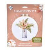 Needle Creations Pampas Grass 6 Inch Embroidery Hoop Kit Pampas Grass