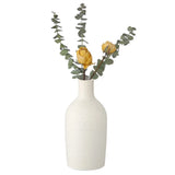 White Ceramic Vase, Small White Vase for Pampas Grass Decor Pottery Boho Sing... Pampas Grass