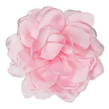 4.7" Silk Satin Flower Brooch Pin Large Peony Floral Lapel Pin Pink Peony
