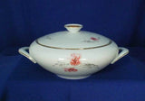 KPM 710 Vegetable Bowl Round Covered Pink Carnation Krister Mark Germany Carnation