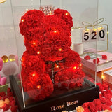 Wedding Teddy Rose Bear 520 Roses for Girlfriend Valentines Gifts Roses