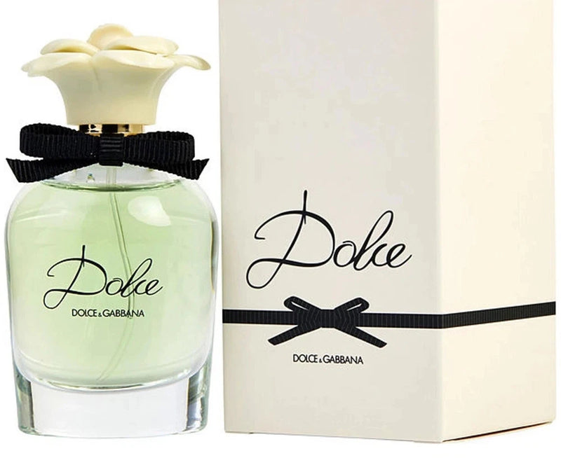 Women's Eau de Parfum with frosted glass bottle, black bow ribbon, Dolce & Gabbana box