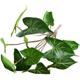 12 Heads For Mini Artificial Syngonium Fake Flowers for Wedding Home Decoration Green Plant