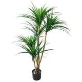 51 Inch Tropical Yucana Realistic Fake Tree Indoor Outdoor Porch House Plant Green Plant