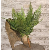 New Artificial GREEN FIDDLEHEAD FERN PLANT BUSH Bouquet Greenery Green Plant