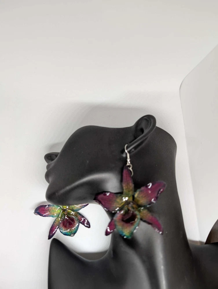Medium Den. Nobile Purple, Real Orchid in Resin Orchids