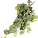 26" Long Green Poly Silk Artificial Draping Ivy Leaf Bush Green Plant