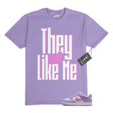 Dunk Lilac Bloom Pink Beyond Hydrangeas Lavender White T Shirt to Match NLM Hydrangea