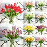 1Pcs Artificial False Tulip Flowers Bouquet Hydrangea Home Wedding Garden Dec _ Hydrangea
