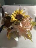 Artificial Sunflower, And Fall Florals  In A Ceramic Pot Dek155 Sunflower