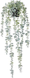 1pcs Artificial Hanging Plants Fake Eucalyptus Potted Plant Hanging Plant Green Plant