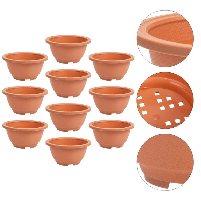 10 Pcs Succulent Pots Planter for Succulents Flower Garden Nursery Garden Plants