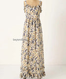 NEW Anthropologie Hydrangea Petals Maxi Dress by Moulinette Soeurs  Size 4 Hydrangea