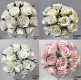 SILK WEDDING BOUQUET ROSE PRE MADE POSY WEDDINGS FLOWER ROSES ARTIFICIAL FLOWERS Bouquet