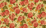 CLEARANCE - 'MAYFAIR' TOSSED FLORALS ON ECRU QUILT FABRIC - QUILTING TREASURES Flowering Plants
