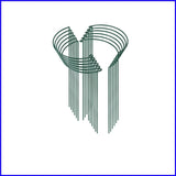 Durable Half Round Plant Support Cages Ð 12 Sturdy Stakes for Tall Plants Orchids
