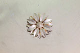 Vintage Brooch Pin Gold Tone Flower Floral Daisy Sunflower Sunflower