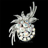 ~Hydrangea Flower made with Swarovski Crystal~ Floral Pin Bridal Wedding Brooch Hydrangea