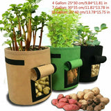 Garden Potato Tomato Vegetable Planter Indoor Planting Grow Bag Breathable Garden Plants