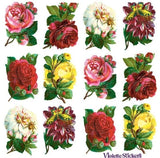 Violette Stickers Roses Flowers Crafts Planner Supply Scrapbook Bugs Roses