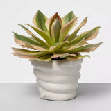 Artificial Succulent Plant in Snake Pot Pink/Green - Opalhouse Green Plant