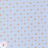 Moda PEACHY KEEN 29175 14 Blue Coral Orange COREY YODER Quilt Fabric Flowering Plants