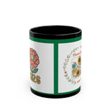 Flower Year mug | Floral sunflower wreath 2026 Sunflower