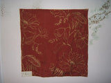 Mulberry Home, Hutton Linen, Embroidered Floral, Remnant, Various Clrs Flowering Plants