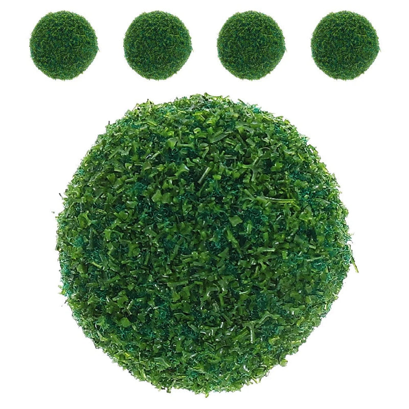 5 Pcs Artificial Topiary Fake Greenery Decorative for Backyard Decor Green Plant