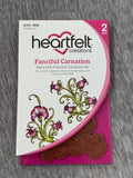 Heartfelt Creations Fanciful Carnation Cling Stamps 2pcs Made in USA HCPC-3808 Carnation