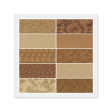 Brown Camel Golden FAT QUARTERS: 10) 18" x 22" FQ Bundle, 100% Cotton Fabric Flowering Plants