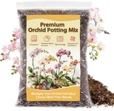 Orchid Potting Mix, Premium Orchid Soil for Repotting with Natural Pine Bark, Pe Orchids
