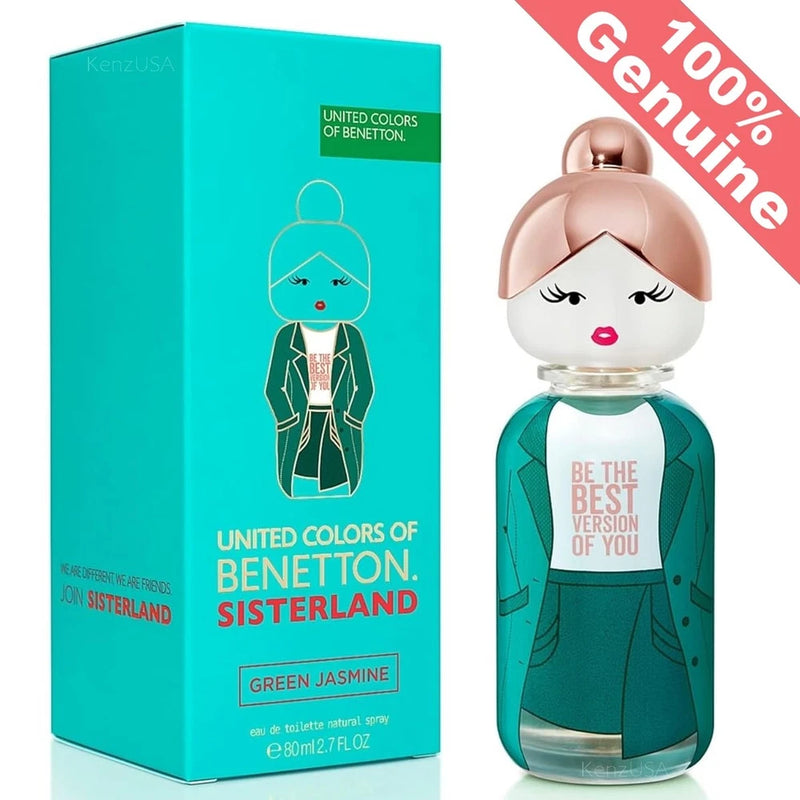 U. Colors of Benetton Sisterland Green Jasmine EDT Spray 2.7 Oz /80ml For Women EDT