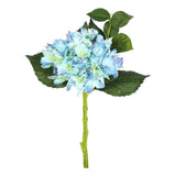 Vickerman 15" Plastic Short Stem Artificial Hydrangea in Blue (Set of 3) Hydrangea
