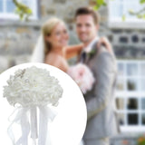 Wedding Bridal Bouquet Artificial Rose Flowers Decor for Photo Props Party Bouquet