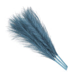 Faux Pampas Grass Fake Pampas Grass Decor, 17.7"/45cm / Light Blue / 3 Pcs Pampas Grass