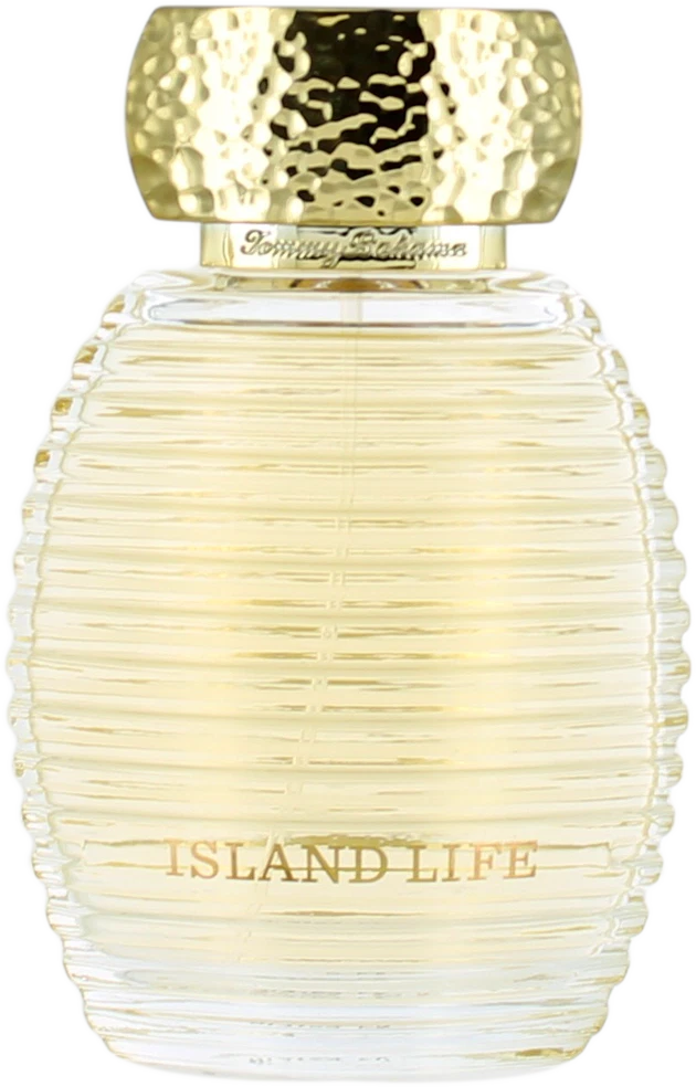 Tommy Bahama Island Life women's eau de parfum spray bottle, light gold glass, unboxed