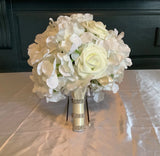 Hydrangea and rose wedding bouquet Hydrangea